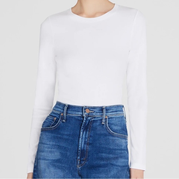 Club Monaco Bowee Long-Sleeve Tee – White - Picture 2 of 9